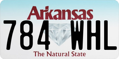 AR license plate 784WHL