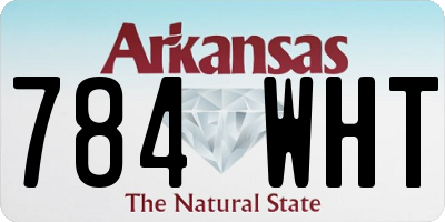 AR license plate 784WHT