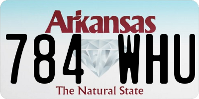 AR license plate 784WHU