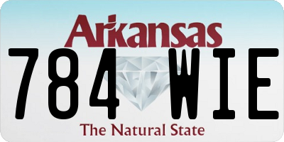 AR license plate 784WIE