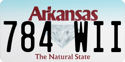 AR license plate 784WII