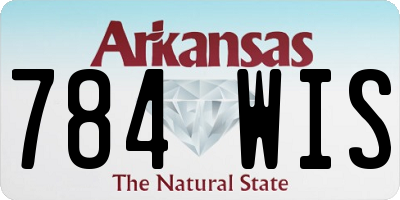 AR license plate 784WIS