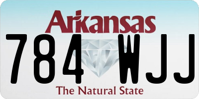 AR license plate 784WJJ