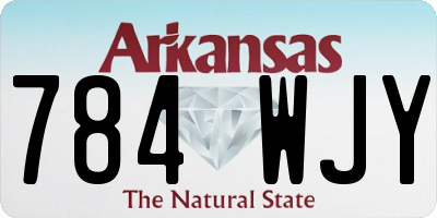 AR license plate 784WJY