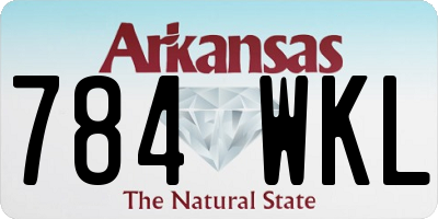 AR license plate 784WKL