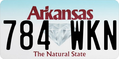 AR license plate 784WKN