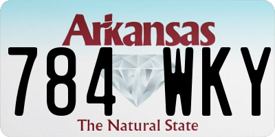 AR license plate 784WKY