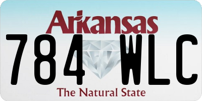 AR license plate 784WLC