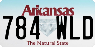 AR license plate 784WLD