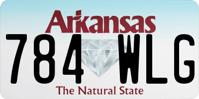 AR license plate 784WLG