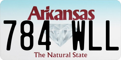 AR license plate 784WLL
