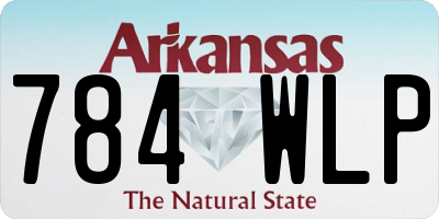 AR license plate 784WLP
