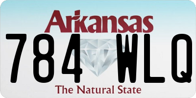 AR license plate 784WLQ