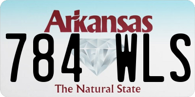 AR license plate 784WLS