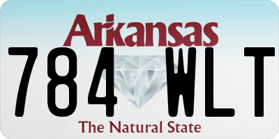 AR license plate 784WLT