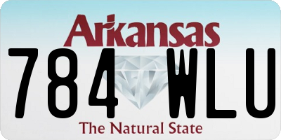 AR license plate 784WLU