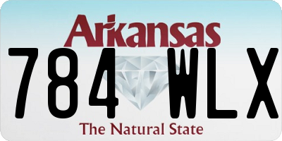 AR license plate 784WLX