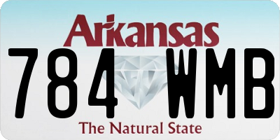 AR license plate 784WMB
