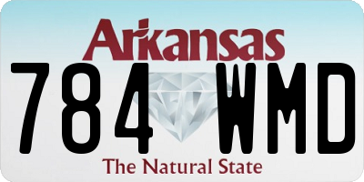 AR license plate 784WMD