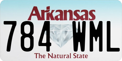 AR license plate 784WML