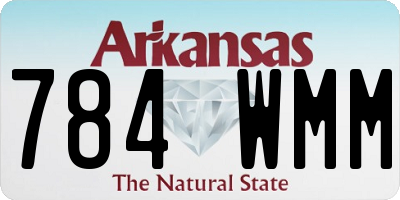 AR license plate 784WMM