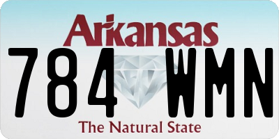 AR license plate 784WMN