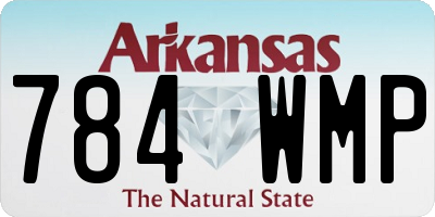 AR license plate 784WMP
