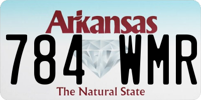AR license plate 784WMR