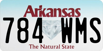 AR license plate 784WMS