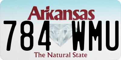 AR license plate 784WMU