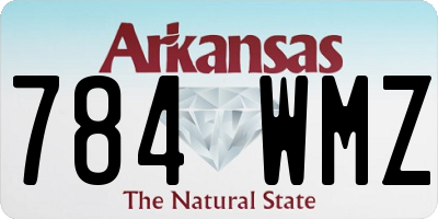 AR license plate 784WMZ