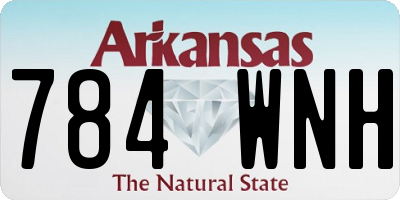 AR license plate 784WNH