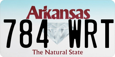 AR license plate 784WRT