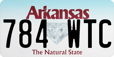 AR license plate 784WTC