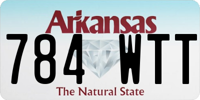 AR license plate 784WTT