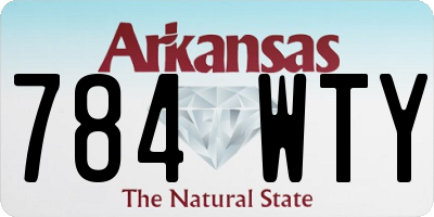 AR license plate 784WTY