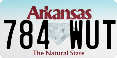AR license plate 784WUT
