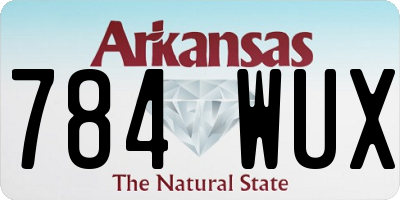 AR license plate 784WUX
