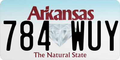 AR license plate 784WUY
