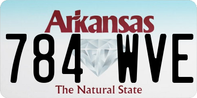 AR license plate 784WVE