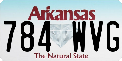 AR license plate 784WVG