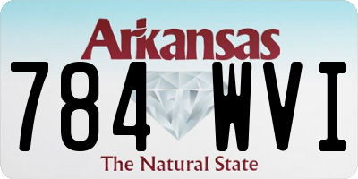 AR license plate 784WVI