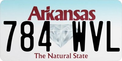 AR license plate 784WVL