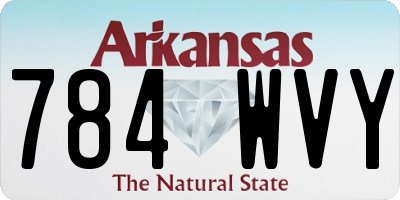 AR license plate 784WVY