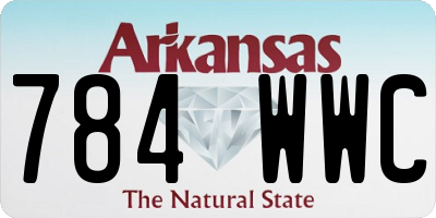 AR license plate 784WWC