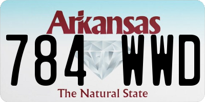 AR license plate 784WWD