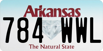 AR license plate 784WWL