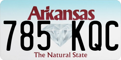 AR license plate 785KQC