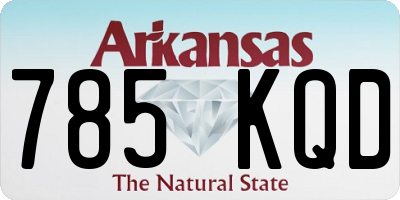 AR license plate 785KQD