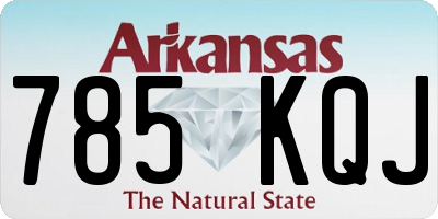 AR license plate 785KQJ